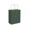Forest Green Paper Bags With Handles, Kraft, Personalized, Medium 8 1/4 X 4 3/4 X 10 1/2"