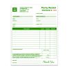 8.5 X 11" Party Rental Invoice