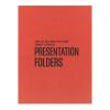 100 Lb. Vellum Presentation Folder, Tangy Orange, Custom Printed, Cardstock