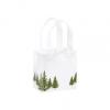 Holiday Shopping Bags, Icy Evergreen Shoppers, 6 1/2 X 3 1/2 X 6 1/2", Plastic