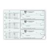 Manual Salary Payroll Check, Personalized Printing, Dual Voucher Stubs, Duplicate