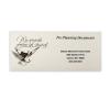 Funeral Pre-planning Document Holder, Pre-printed, Personalized, 4 1/2" X 10 1/4"