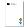 Stick Figure Notepads With Man