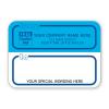 Personalized Return Address Shipping Label, Blue & White - Blue Borders, 3 7/8 X 2 7/8"