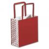 Square Shoppers Bag, Red, 7 X 3 X 7"