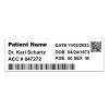Patient Id Sticker