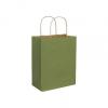 Rainforest Green Paper Bags With Handles, Kraft, Personalized, Medium 8 1/4 X 4 3/4 X 10 1/2"