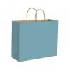 Robin Egg Blue Paper Bags With Handles, Kraft, Personalized, Large 16 X 6 X 12 1/2"