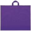 Frosted Economy Shoppers Bags, Purple, Large Bottom Gusset