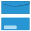 Blue Color #10 Envelope With Window - (4 1/8 X 9 1/2) Regular