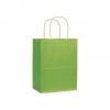 Varnish Stripe Shoppers Bag, Green, 8 1/4 X 4 3/4 X 10 1/2"