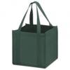 Unprinted Cube Non-woven Tote Bags, Green