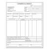 Commercial Invoice Form, Custom Printed