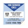 Weatherproof Service Sticker - Durable Vinyl Labels For Outdoor Or Indoor, Personalized Printing, Large 5 X 5"