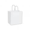 Emerald Shoppers Bag, White, 10 X 5 X 10 1/2"