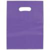 Frosted Colored Merchandise Bag, Grape, 9 X 12"