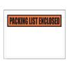 Packing List Enclosed Envelopes, Orange Panel Face, 5.5 X 10, White Back, Clear Front