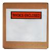 Packing List Envelopes, Orange, Invoice Enclosed Panel, 4.5 X 5.5, White Back/clear Front