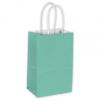 Cotton Candy Shoppers Bag, Aqua, 5 1/4 X 3 1/2 X 8 1/4"