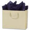 Premium Matte-laminated Euro-shoppers Bag, Ivory, 9 X 3 1/2 X 7"