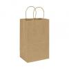 Brown Kraft Paper Bag With Handles, Custom, Tall, 8 3/4 X 6 X 14"