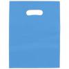 Frosted Colored Merchandise Bag, Blue, 9 X 12"