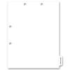 Side Tab Chart File Divider, Blank Write-on, Clear Tab