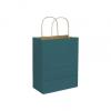 Teal Paper Bags With Handles, Kraft, Personalized, Medium 8 1/4 X 4 3/4 X 10 1/2"