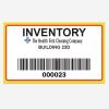 Barcode Inventory Sticker - Custom Printed