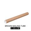 Brown Kraft Mailing Tube 1 1/2 X 18