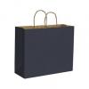 Dark Blue Paper Bags With Handles, Kraft, Personalized, Large 16 X 6 X 12 1/2"