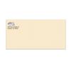Cambric Linen Colonial White Envelope, Raised Ink