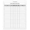 Office Supply Inventory Sheet