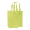 Color-frosted, High-density Shoppers Bags, Lime Green, Medium