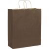 Dark Brown Paper Bags With Handles, Kraft, Personalized, Extra Large 16 X 6 X 19"