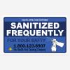 Sanitize Frequently Stickers - Custom Printed