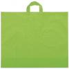 Frosted Economy Shoppers Bags, Citrus Green, Large Bottom Gusset
