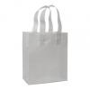Color-frosted, High-density Shoppers Bags, Silver, Medium