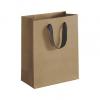 Manhattan Eco Euro-shoppers Bag, Chelsea Kraft With Black Handles, 8 X 4 X 10"