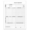Project Job Time Report Form