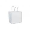 Ruby Shoppers Bag, White, 8 X 5 X 8"