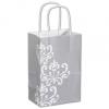 Silvery Chic Paper Bags With Handle, Small