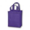 Unprinted Non-woven Tote Bags, Purple, 12"