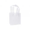 Color-frosted, High-density Shoppers Bags, White, Small