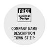 Personalized 1" Round Paper Label Printing, Fluorescent, Foil, Gloss, And Matte, (250)