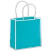 Custom Luxury Shopping Bags, Beach Blue, Small