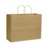 Varnish Stripe Shoppers Bag, Kraft, 16 X 6 X 12 1/2"