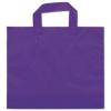 Frosted Economy Shoppers Bags, Purple, Small Bottom Gusset
