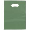 Frosted Colored Merchandise Bag, Hunter, 12 X 15"