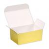 Colored Paper Ballotin Boxes, Bright Gold, Large